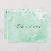 Denken Sie Postkarte (Vorne/Hinten)