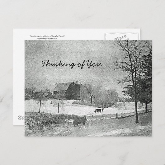 Denken Sie Postkarte (Vorne/Hinten)