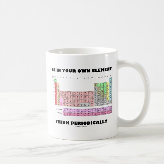 Denken Sie regelmäßig an Ihr eigenes Element Kaffeetasse (Rechts)