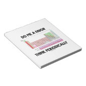 Denken Sie regelmäßig an mich (Periodische Tabelle Notizblock (angewinkelt)