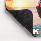 DENKEN SIE ROSA - Flamingo PINK Mousepad (Ecke)