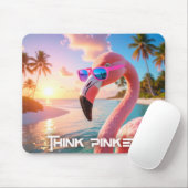 DENKEN SIE ROSA - Flamingo PINK Mousepad (Mit Mouse)