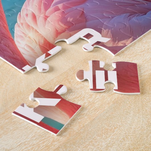 DENKEN SIE ROSA - Flamingo PINK Puzzle (Seite)