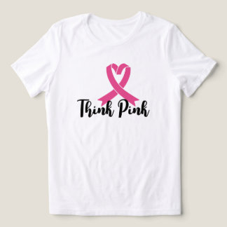Denken Sie rosa - Hoffnung tragen, Kraft verbreite Tri-Blend Shirt