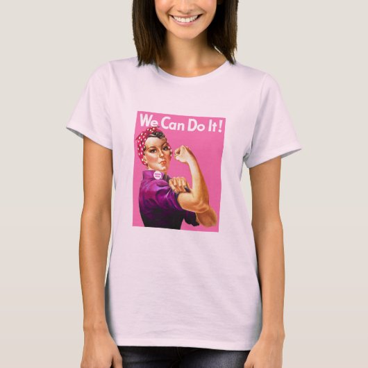Denken Sie Rosa T-Shirt (Vorderseite)