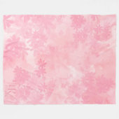 Denken Sie Rosa Wasserfarbe-Wasch-Blumenmuster Fleecedecke (Vorderseite (Horizontal))