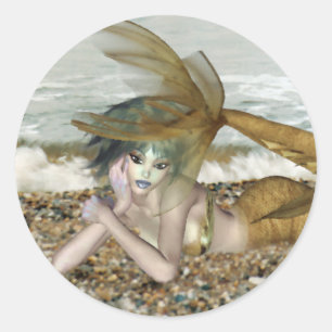 Denken Sie Runder Aufkleber