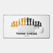 Denken Sie Schach Schach Set Tipps Schreibtischunterlage (Tastatur & Maus)