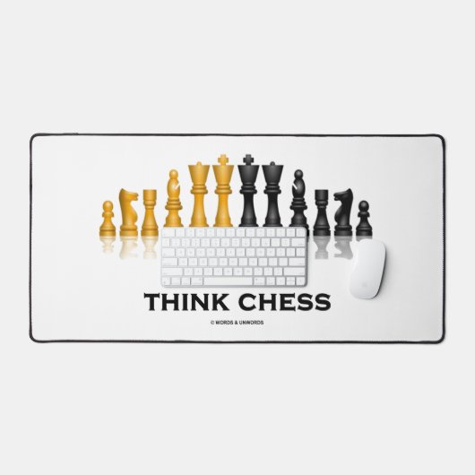 Denken Sie Schach Schach Set Tipps Schreibtischunterlage (Tastatur & Maus)