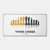 Denken Sie Schach Schach Set Tipps Schreibtischunterlage (Vorderseite)