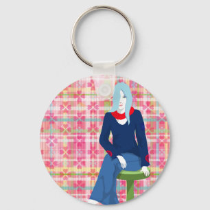 Denken Sie Schlüsselanhänger