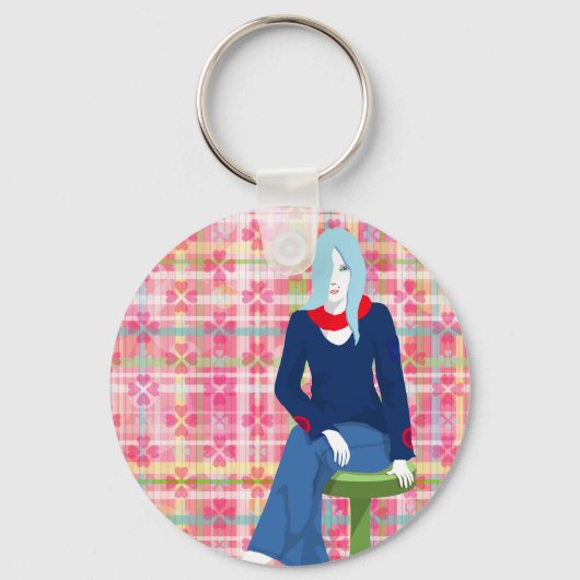 Denken Sie Schlüsselanhänger (Vorderseite)