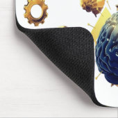 Denken Sie schnell, denken Sie scharf – Brain-Maus Mousepad (Ecke)