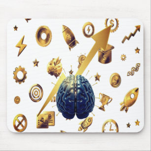 Denken Sie schnell, denken Sie scharf – Brain-Maus Mousepad