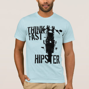 Denken Sie schnellen Hipster T-Shirt