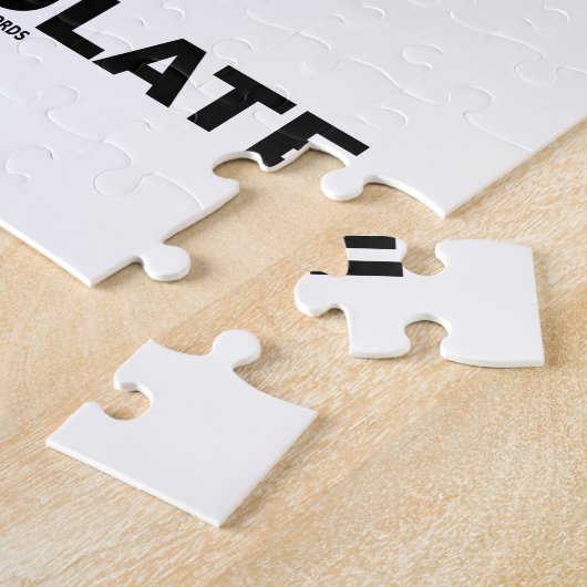 Denken Sie Schokolade (Theobromin-Molekül-Chemie) Puzzle (Seite)