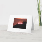 Denken Sie | Schöner Sonnenuntergang Karte (Rückseite)