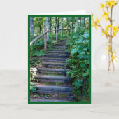 Denken Sie Schritt für Schritt an Sie Karte (Gelbe Blume)