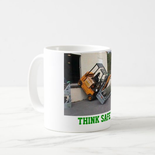 Denken Sie Sicherheit! Kaffeetasse (Vorderseite Links)