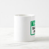 Denken Sie Sicherheit Kaffeetasse (Mittel)