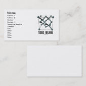 Denken Sie Silikon (Silikon-Kristallstruktur) Visitenkarte (Vorne/Hinten)