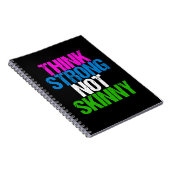 Denken Sie stark, nicht hässlich inspirierende Fit Notizblock (Rechte Seite)