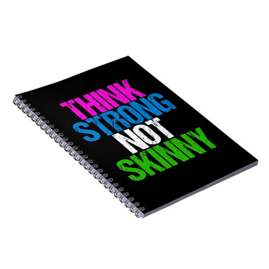 Denken Sie stark, nicht hässlich inspirierende Fit Notizblock (Rechte Seite)