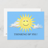 DENKEN SIE SUNSHINE POSTCARD POSTKARTE (Vorne/Hinten)