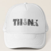 Denken Sie Truckerkappe (Vorderseite)