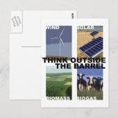 Denken Sie über den Fass hinaus Postkarte (Vorne/Hinten)