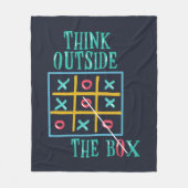 Denken Sie über die Box-Camping-Reise nach Fleecedecke (Vorderseite)