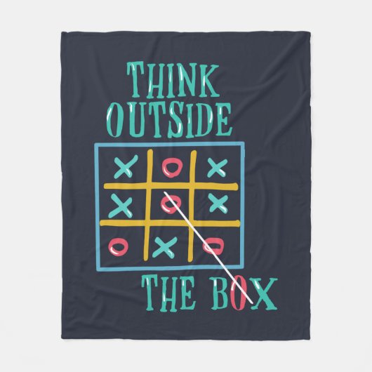 Denken Sie über die Box-Camping-Reise nach Fleecedecke (Vorderseite)