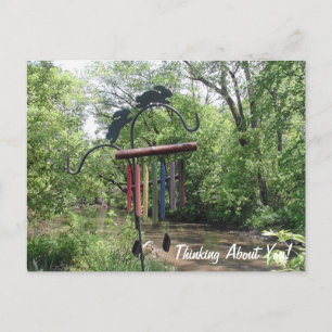 Denken Sie über Sie Fluss Blume Just Sprichwort Hi Postkarte