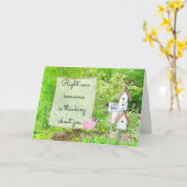 Denken Sie über Sie nach, Miss-Sie-Karte Karte (Gelbe Blume)