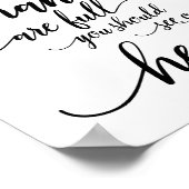 Denken Sie, unsere Hände sind voll, Sie sollten un Poster (Ecke)