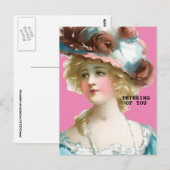 DENKEN SIE VIKTORIANISCH LADY Postcard Postkarte (Vorne/Hinten)