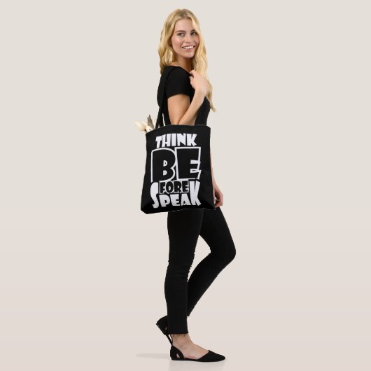 Denken Sie vor dem Sprechen Tasche (Am Model)