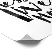 Denken Sie weniger leben mehr Poster (Ecke)