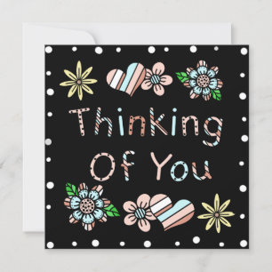 Denken Sie   Whimsisches Floral Einladung