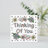 Denken Sie | Whimsisches Floral Einladung (Stehend Vorderseite)