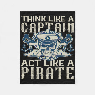 Denken Sie wie ein Captain, der wie ein Vater eine Fleecedecke