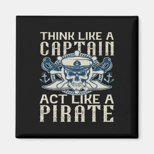 Denken Sie wie ein Captain, der wie ein Vater eine Magnet