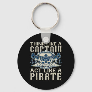 Denken Sie wie ein Captain, der wie ein Vater eine Schlüsselanhänger