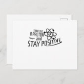 Denken Sie wie ein Cooles Geschenk von Proton Scie Postkarte (Vorne/Hinten)