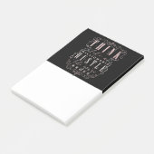 Denken Sie wie ein Millionär-Hustle, als wären Sie Post-it Klebezettel (angewinkelt)