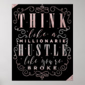 Denken Sie wie ein Millionär-Hustle, als wären Sie Poster (Vorne)