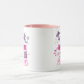 Denken Sie wie ein Protein und bleibe positive Kaf Tasse (Zentrum)