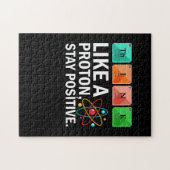 Denken Sie wie ein Proton, der positive Witzwissen Puzzle (Horizontal)