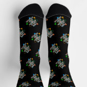 Denken Sie wie ein Proton-Fun-Science-Zitat Socken (Oben)