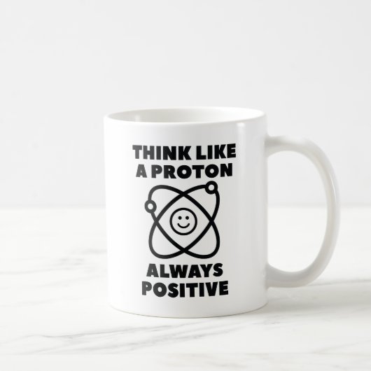 Denken Sie wie ein Proton Kaffeetasse (Rechts)